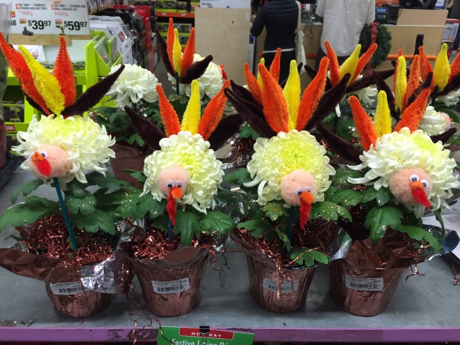 Home Depot Flower Turkeys